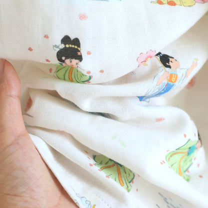 Chemise de nuit orientale avec princesse de dessin animé en coton et dentelle