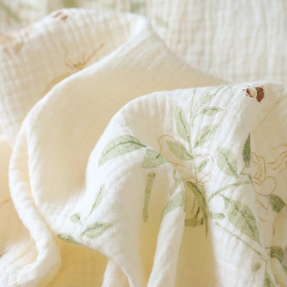 Ensemble pyjama en coton à motif papillon et feuille