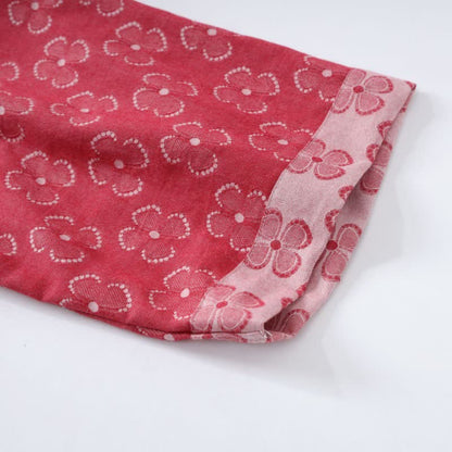 Peignoir kimono en gaze de coton avec trèfle à quatre feuilles