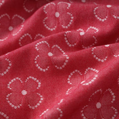 Peignoir kimono en gaze de coton avec trèfle à quatre feuilles