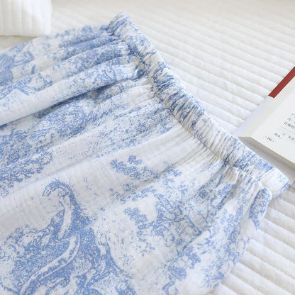 Ensemble de vêtements d'intérieur en coton avec imprimé Tiger Tree