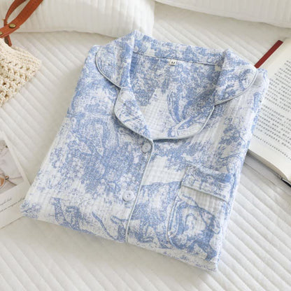 Ensemble de vêtements d'intérieur en coton avec imprimé Tiger Tree