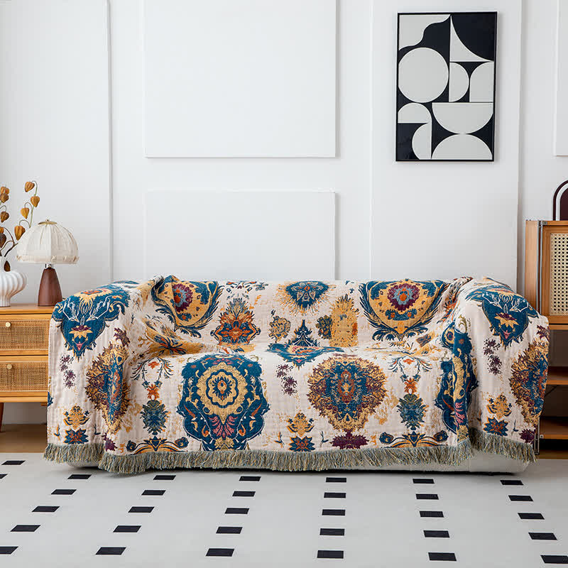Couette en gaze de coton à imprimé tribal bohème