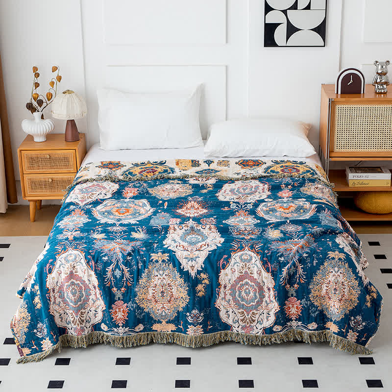 Couette en gaze de coton à imprimé tribal bohème