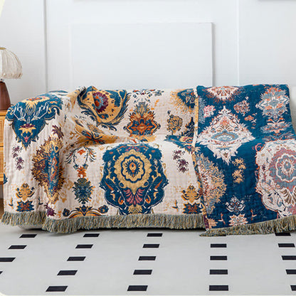 Couette en gaze de coton à imprimé tribal bohème