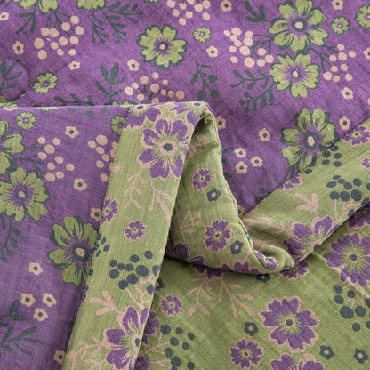 Couette jacquard en gaze de coton à motif de fleurs de prunier