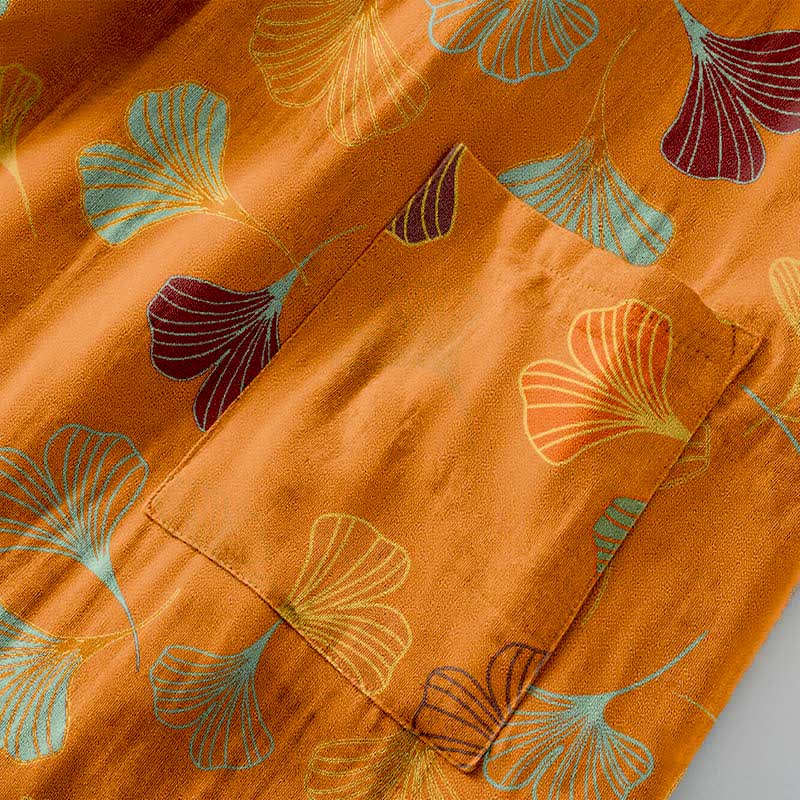 Peignoir kimono en gaze de coton « Ginkgo Biloba » - image 27
