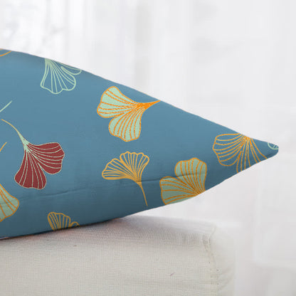 Taies d'oreiller carrées en jacquard de coton Ginkgo Biloba (2 pièces) - image 2