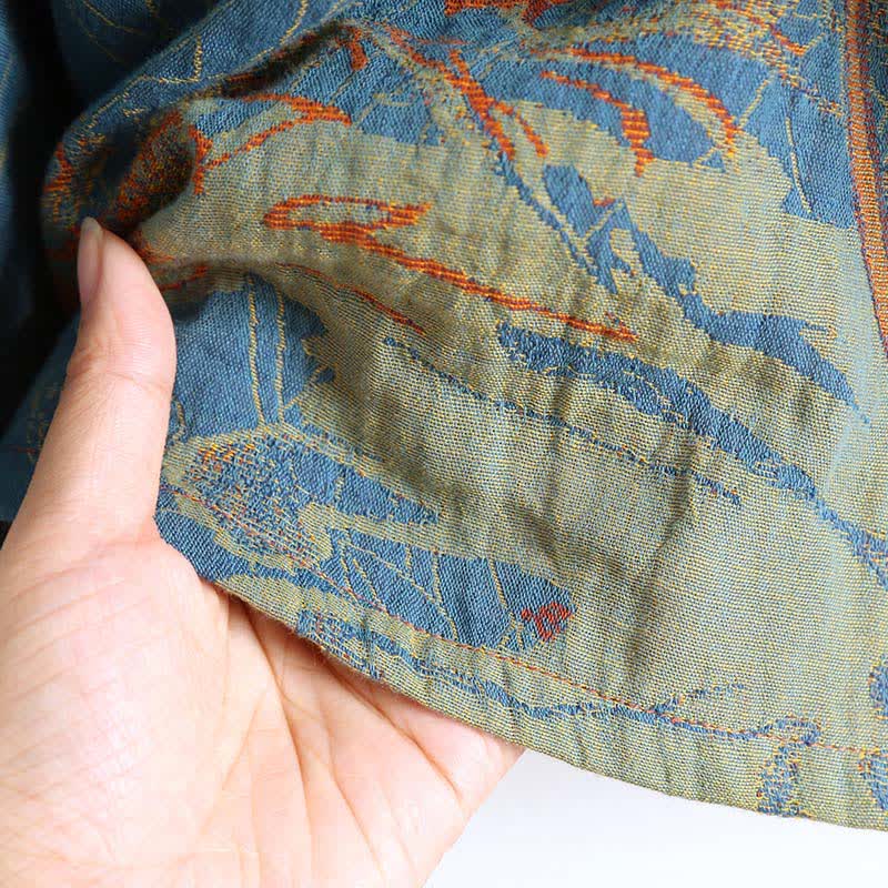 Chemise de nuit vintage en double gaze de coton Lotus