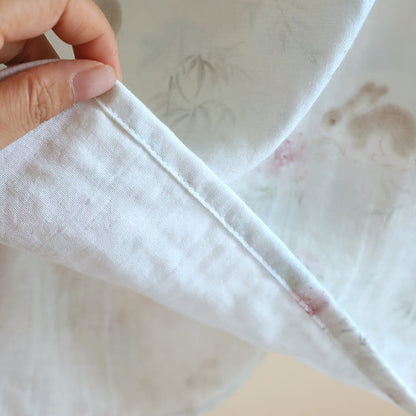 Chemise de nuit orientale en gaze de coton et bambou