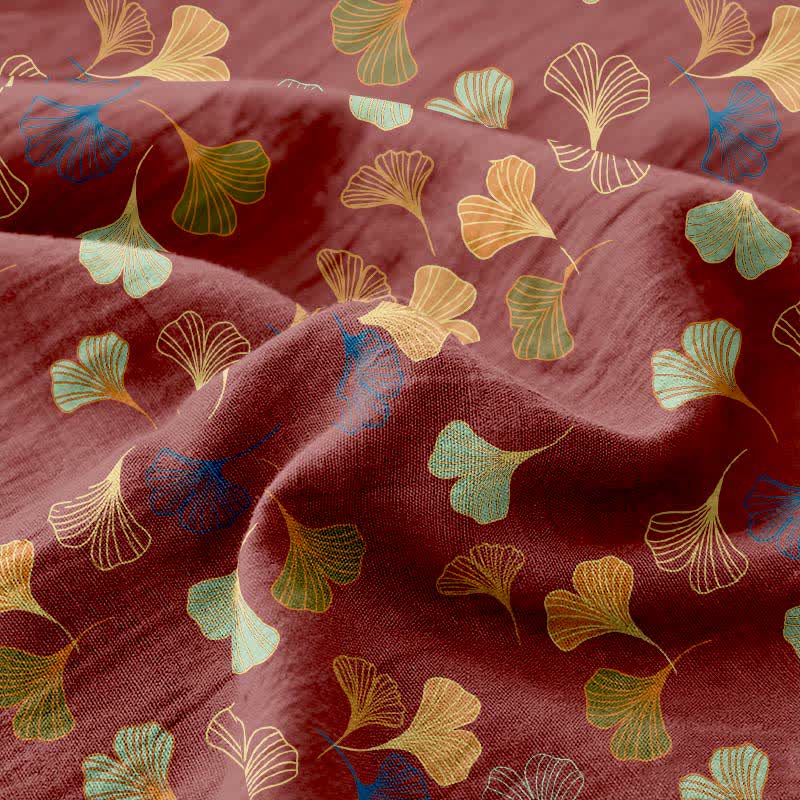 Couvre-lit jacquard en gaze de coton « Ginkgo Biloba » - image 12