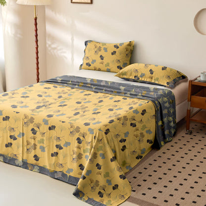 Couvre-lit en gaze de coton jacquard « Ginkgo Biloba » - image 20