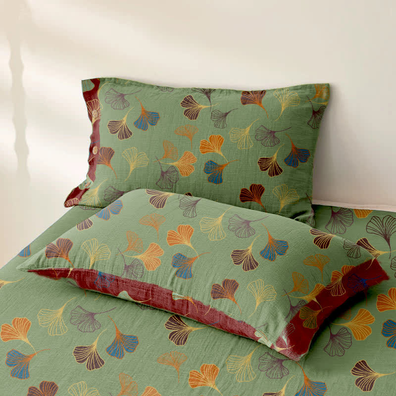 Couvre-lit en gaze de coton jacquard « Ginkgo Biloba » - image 18