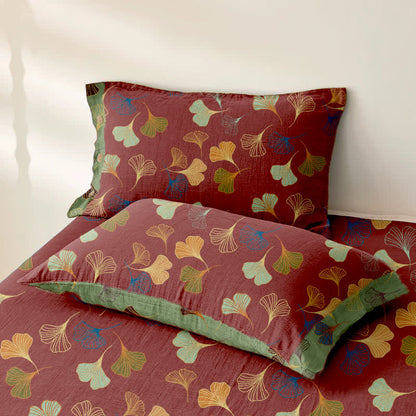 Couvre-lit en gaze de coton jacquard « Ginkgo Biloba » - image 10