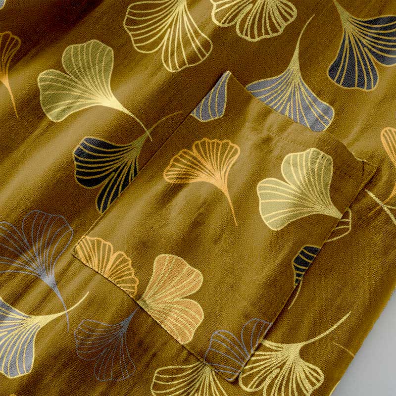 Peignoir kimono en gaze de coton « Ginkgo Biloba » - image 17