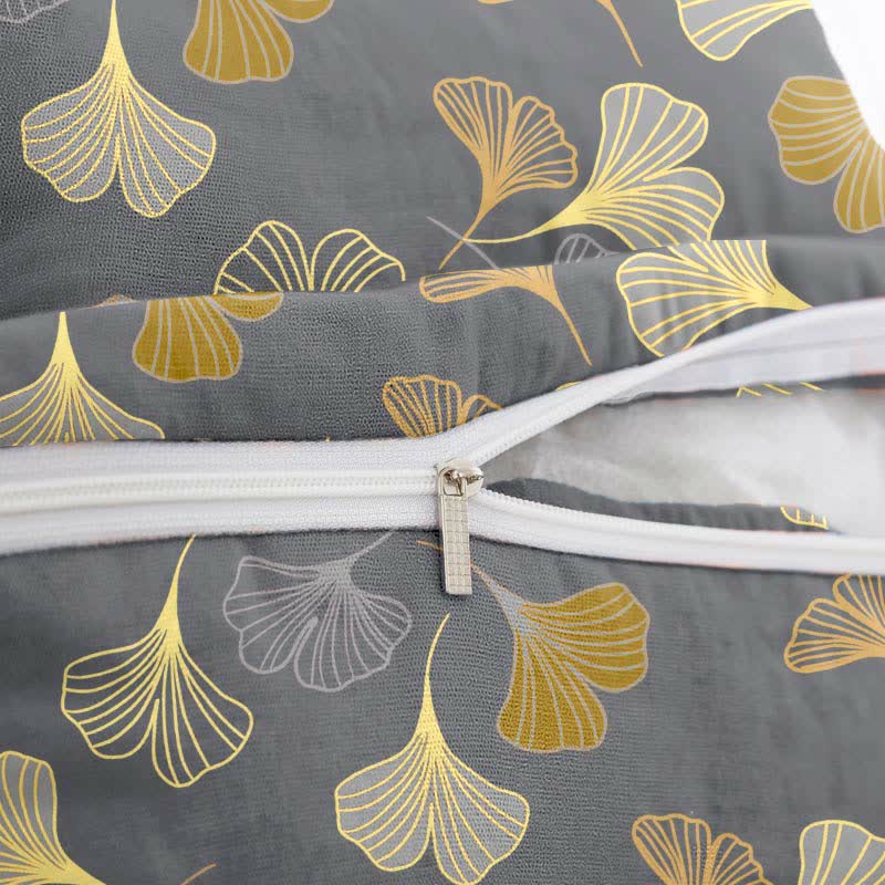 Taies d'oreiller carrées en jacquard de coton Ginkgo Biloba (2 pièces) - image 31
