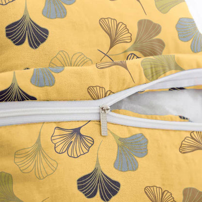 Taies d'oreiller carrées en jacquard de coton Ginkgo Biloba (2 pièces) - image 15
