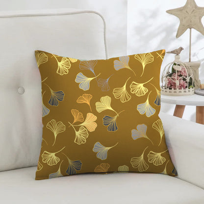 Taies d'oreiller carrées en jacquard de coton Ginkgo Biloba (2 pièces) - image 25