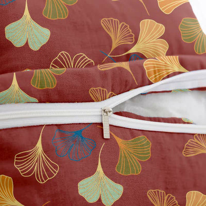 Taies d'oreiller carrées en jacquard de coton Ginkgo Biloba (2 pièces) - image 23