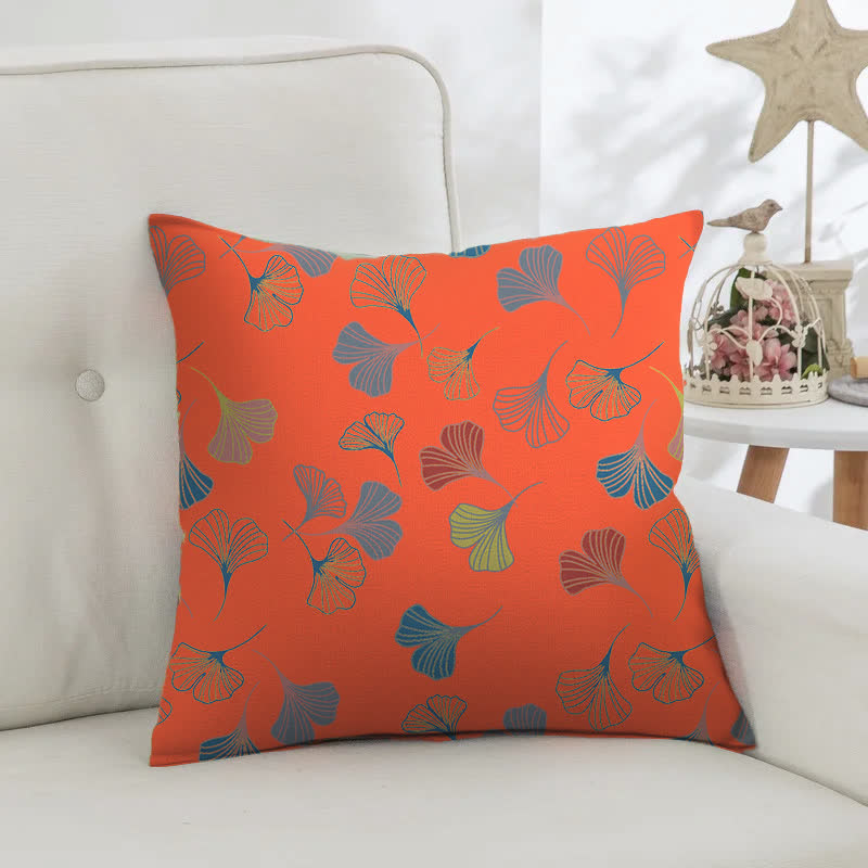 Taies d'oreiller carrées en jacquard de coton Ginkgo Biloba (2 pièces) - image 33