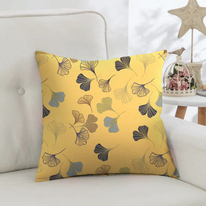 Taies d'oreiller carrées en jacquard de coton Ginkgo Biloba (2 pièces) - image 13