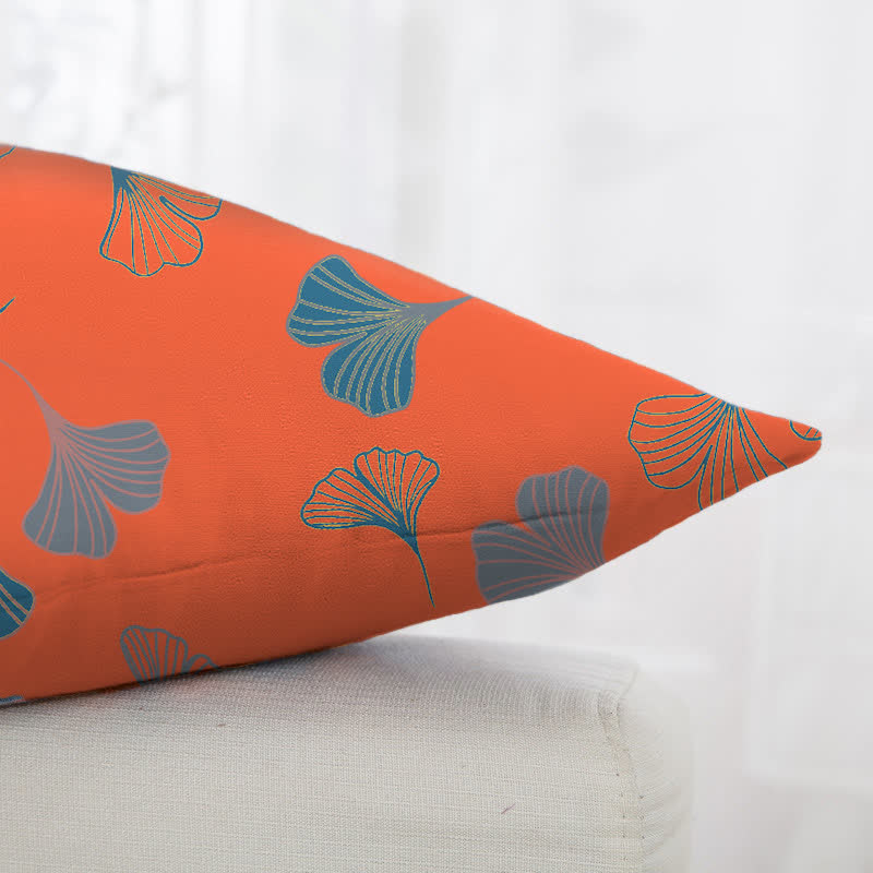 Taies d'oreiller carrées en jacquard de coton Ginkgo Biloba (2 pièces) - image 34