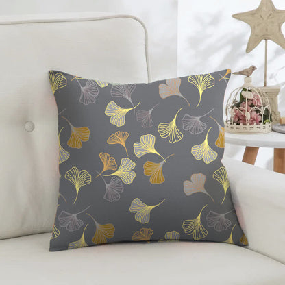 Taies d'oreiller carrées en jacquard de coton Ginkgo Biloba (2 pièces) - image 29