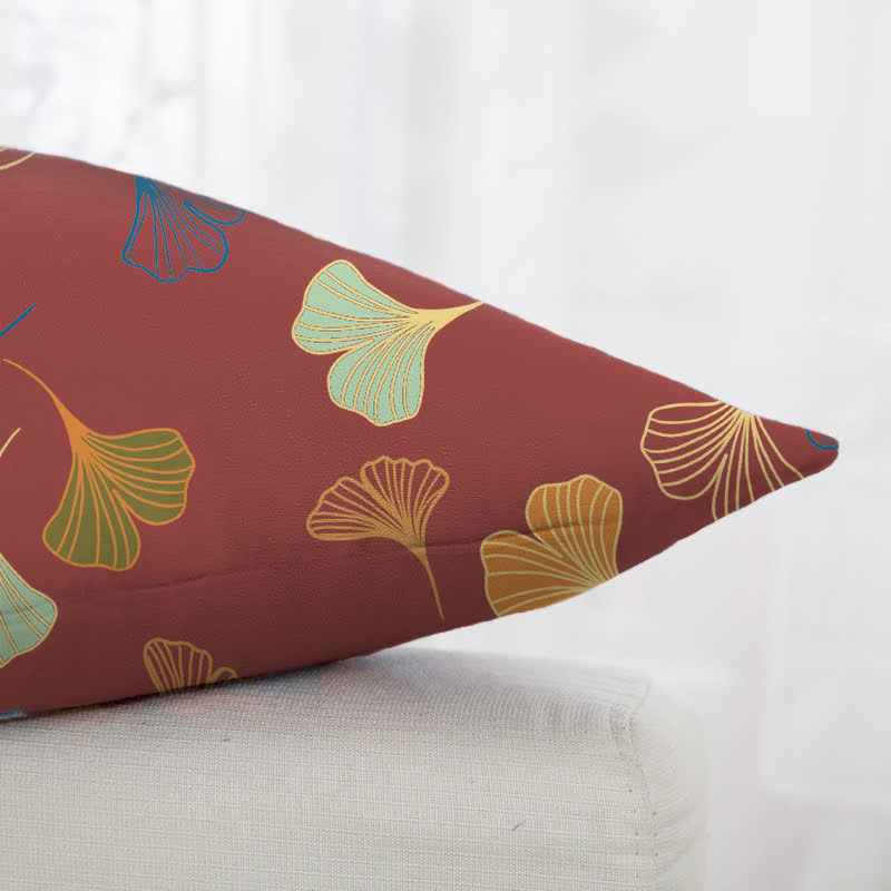 Taies d'oreiller carrées en jacquard de coton Ginkgo Biloba (2 pièces) - image 22