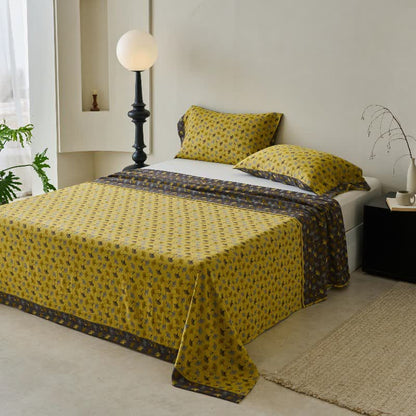 Couvre-lit inspiré de la nature en coton naturel avec motif Ginkgo Biloba - image 11