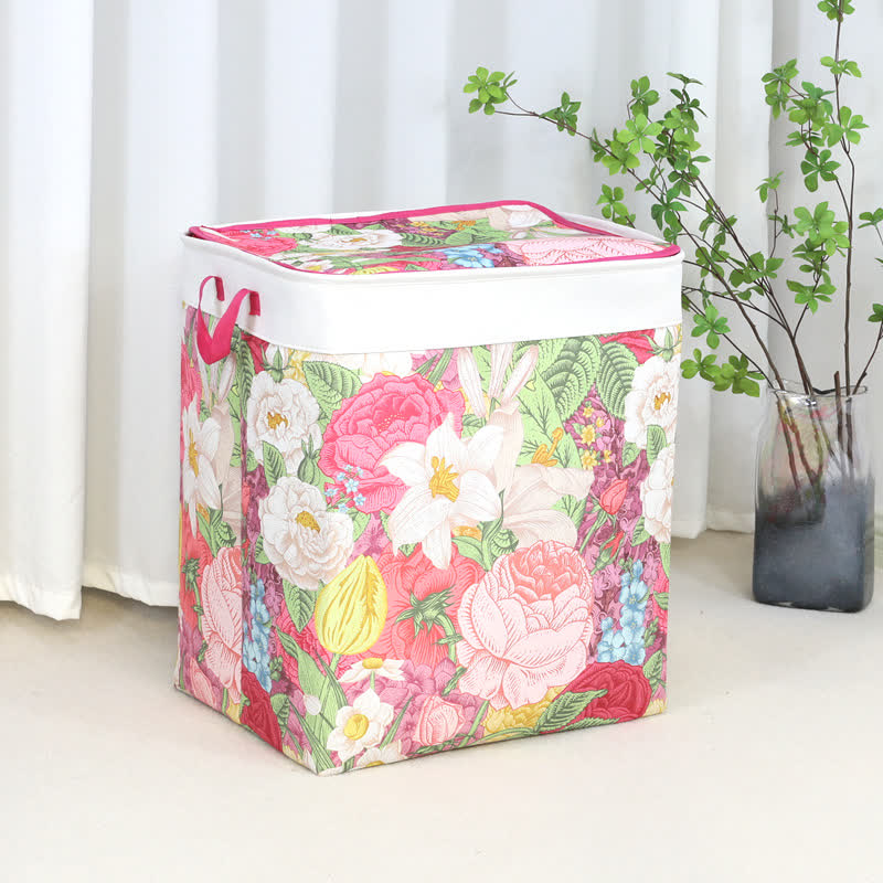 Sac de rangement zippé avec pétales de fleurs - UN - 3 PIÈCES - 50 cm x 40 cm x 60 cm - image 2
