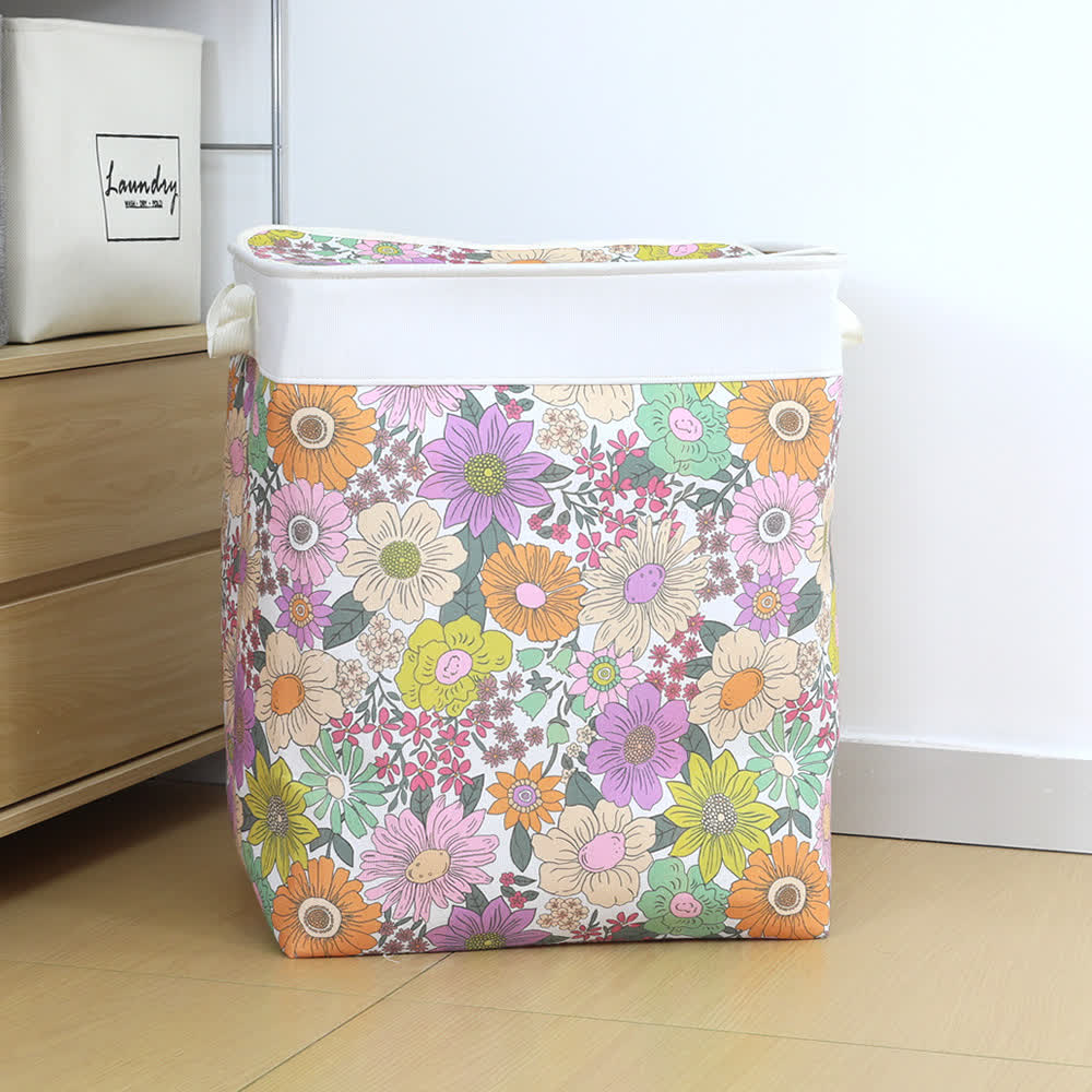 Sac de rangement zippé avec pétales de fleurs - C - 3 PIÈCES - 50 cm x 40 cm x 60 cm - image 9