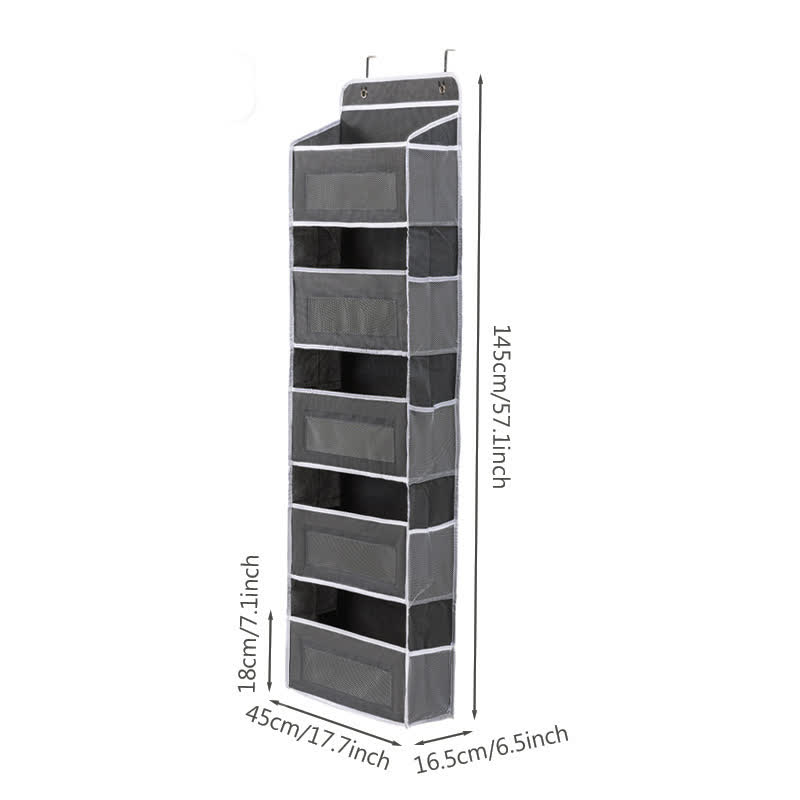 Organisateur de rangement multicouche suspendu pour dortoir - gris foncé - 3 PIÈCES - 45 cm x 16,5 cm x 145 cm - image 19