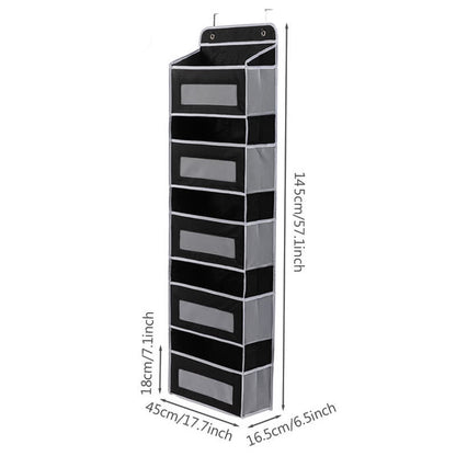Organisateur de rangement multicouche suspendu pour dortoir - Noir - 3 PIÈCES - 45 cm x 16,5 cm x 145 cm - image 15