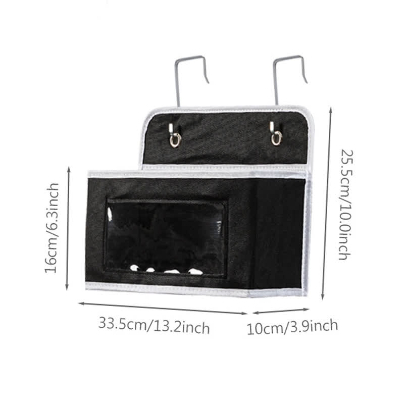 Organisateur de rangement multicouche suspendu pour dortoir - Noir - 3 PIÈCES - 33,5 cm x 10 cm x 25,5 cm - image 13