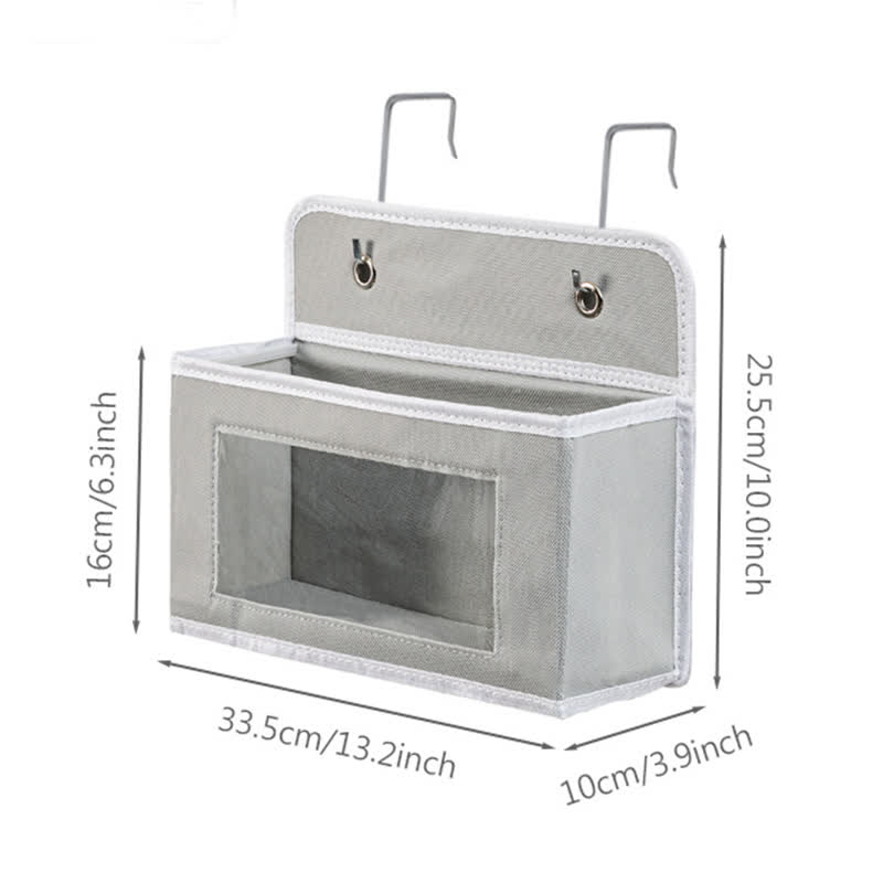 Organisateur de rangement multicouche suspendu pour dortoir - Gris clair - 3 PIÈCES - 33,5 cm x 10 cm x 25,5 cm - image 10
