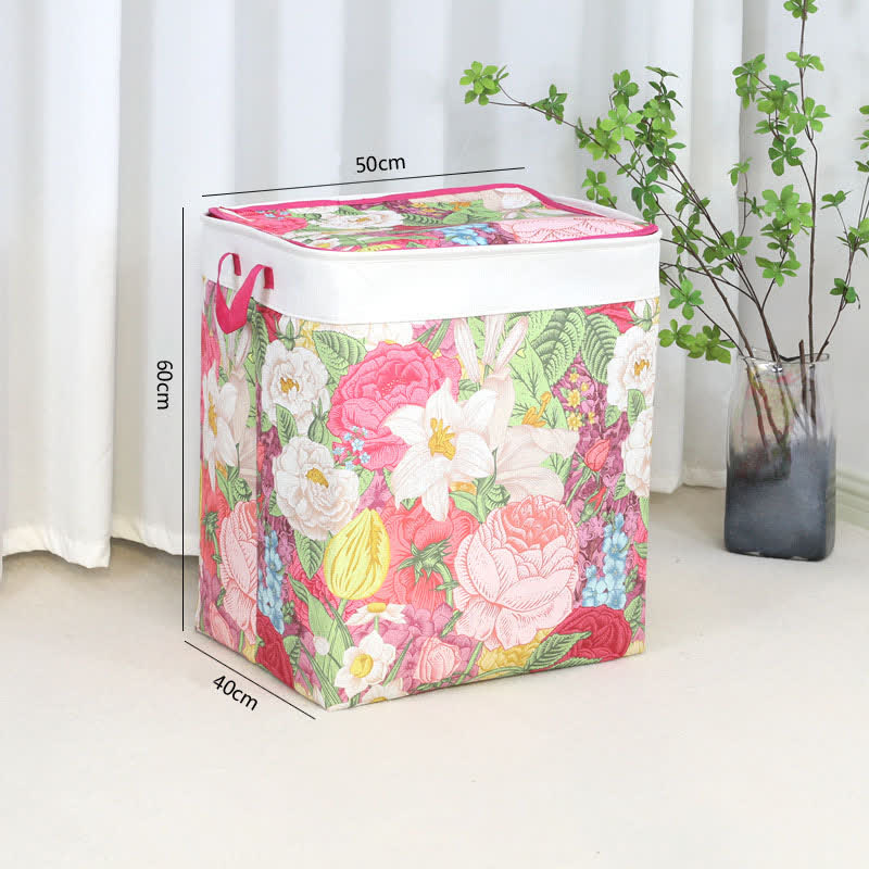 Sac de rangement zippé avec pétales de fleurs - image 6