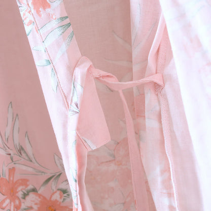 Peignoir kimono japonais en coton à motif fleur de pêcher - image 13