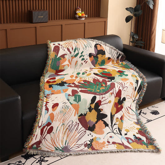 Couverture papillon artistique en gaze de coton - 130cm x 180cm - image 1