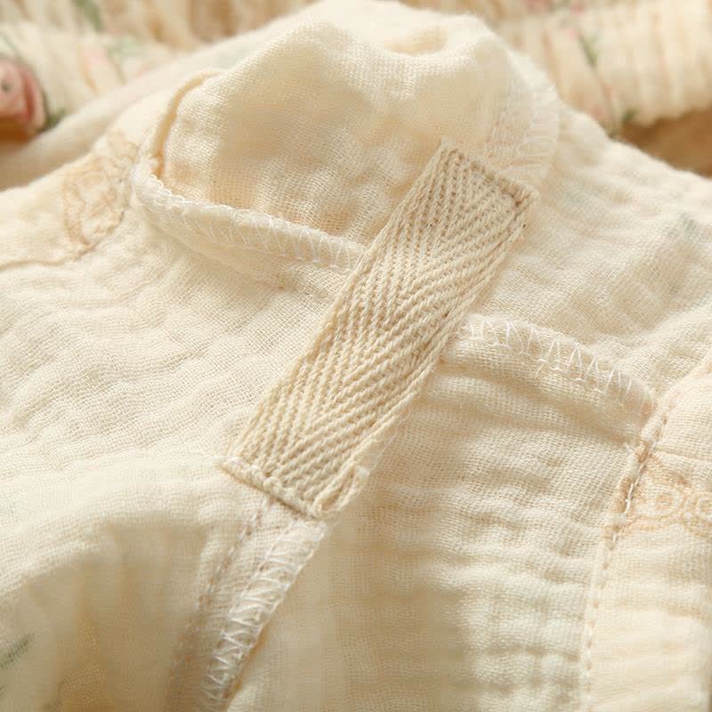 Pyjama camisole en gaze de coton à imprimé floral et rayé - image 10