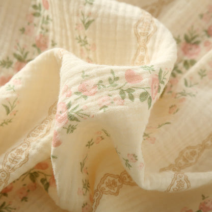 Pyjama camisole en gaze de coton à imprimé floral et rayé - image 9