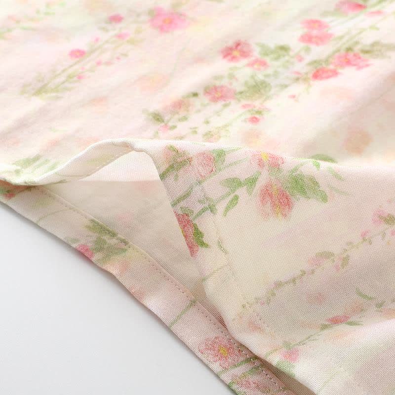 Pink Rose – Pyjama sans manches rembourré à volants - image 11
