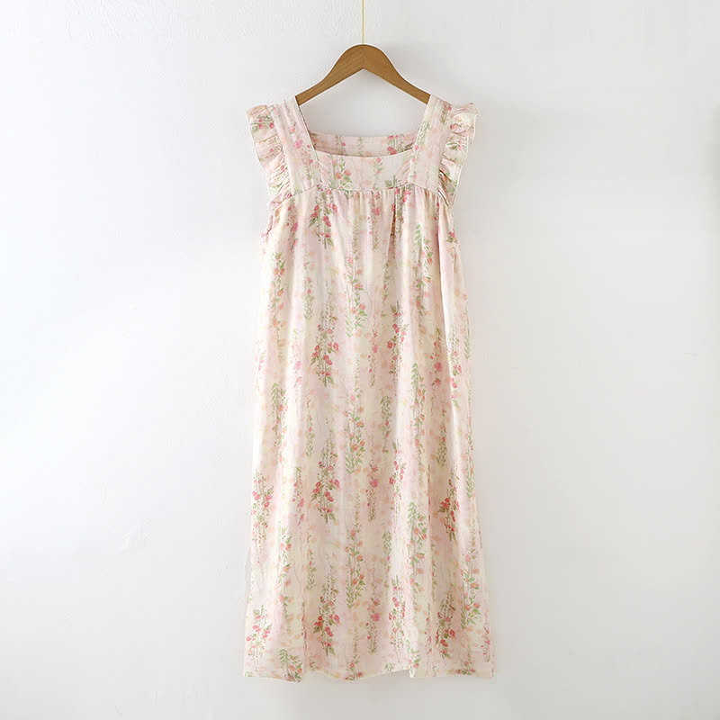 Pink Rose – Pyjama sans manches rembourré à volants - chemise de nuit - XL - image 4