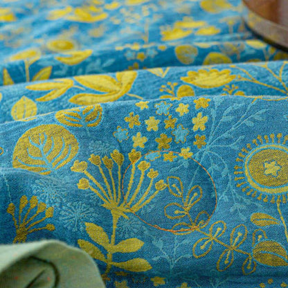 Couette botanique en coton double gaze naturel - image 5