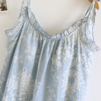 Chemise de nuit caraco en coton rembourré avec nœud rose - image 5
