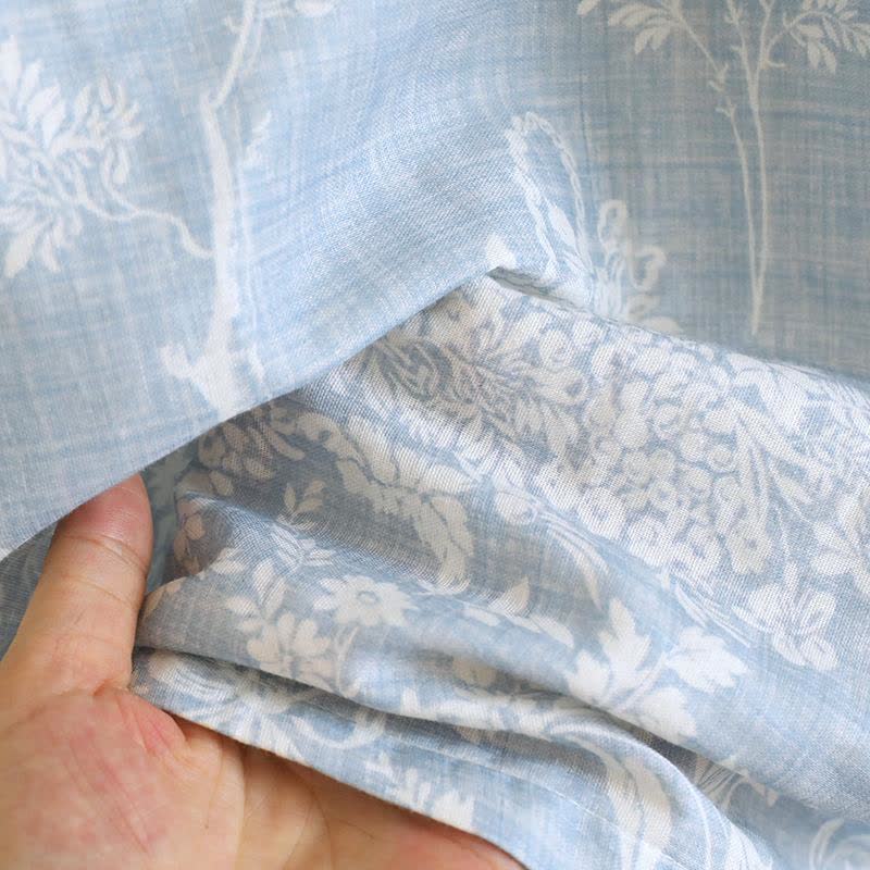 Chemise de nuit caraco en coton rembourré avec nœud rose - image 11