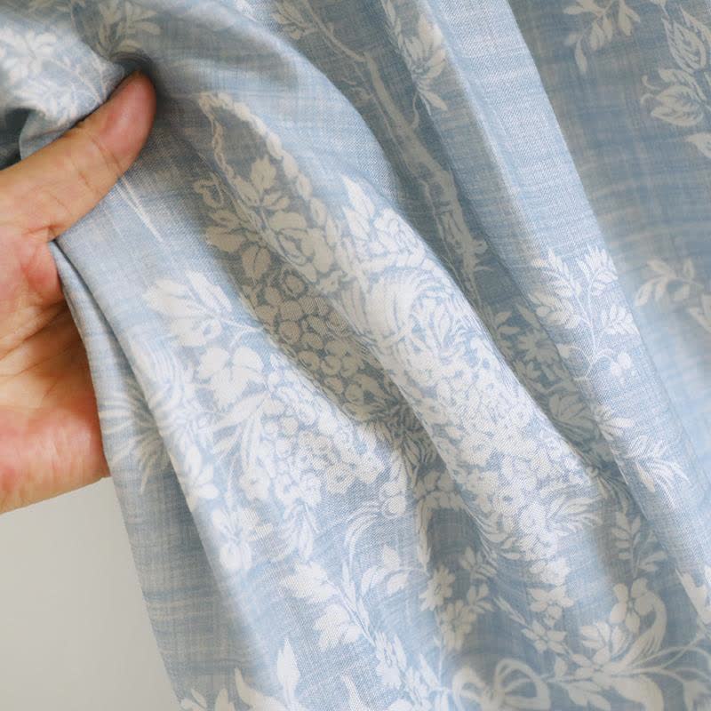 Chemise de nuit caraco en coton rembourré avec nœud rose - image 10