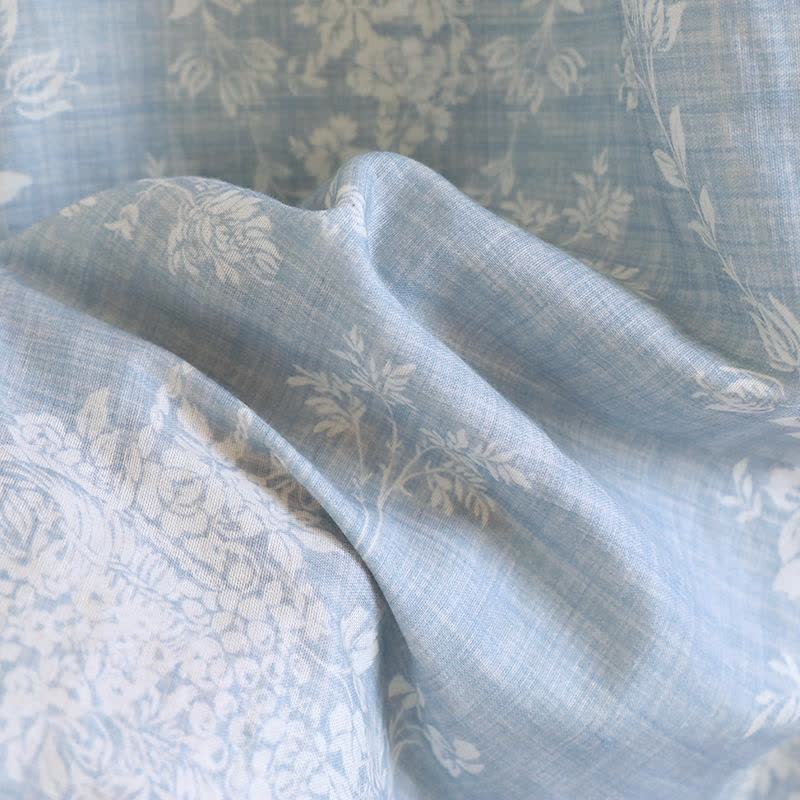 Chemise de nuit caraco en coton rembourré avec nœud rose - image 9