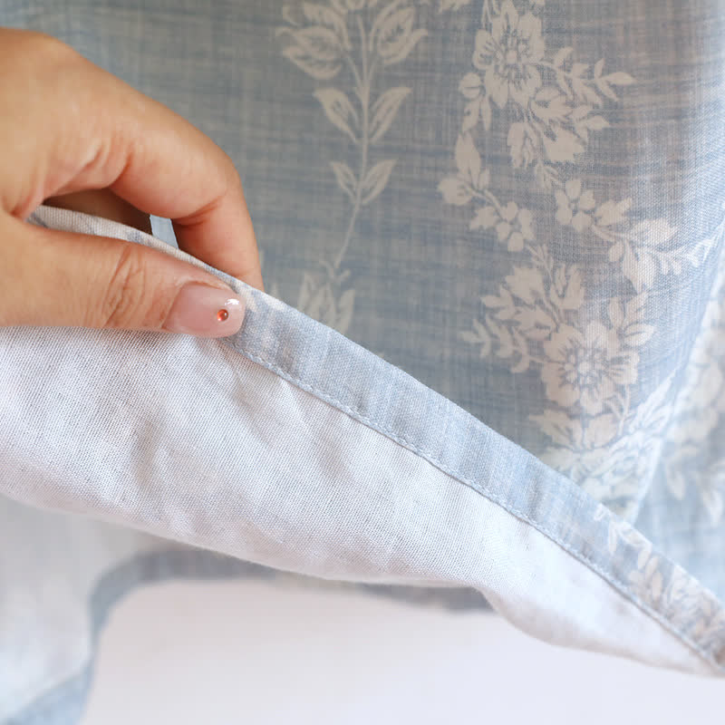 Ensemble pyjama débardeur en coton avec nœud rose - image 12