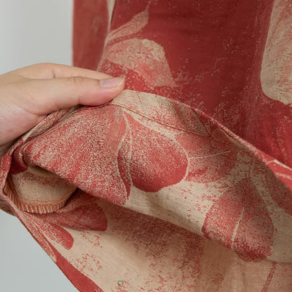 Short de pyjama en coton jacquard à motif hibiscus - image 2