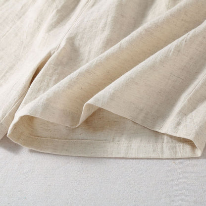 Short de pyjama en coton et lin naturel - image 8